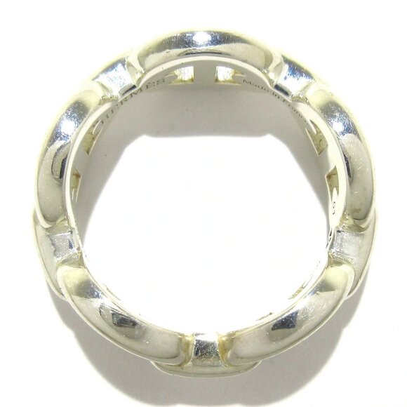 Auth HERMES Chaine D'ancre - Silver 2******** Ring - Picture 2 of 9